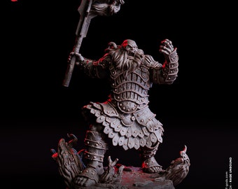 Miniatura de Gigante de Fuego para el juego de rol de mesa Dungeons and Dragons.