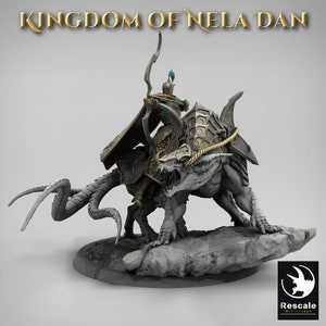 Siri Mounted Archer Basic • Kingdom of Nela Dan • by Rescale Miniatures | Dungeons and Dragons | D&D | Tabletop Games | Wargames