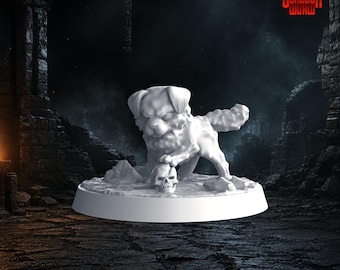 Hell Hound Puppy Dungeons and Dragons Miniature for Tabletop RPGs