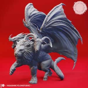 Chimera by Yasashii Kyojin Studio for Dungeons and Dragons | D&D | DnD | Tabletop | Wargames | Resin Miniature