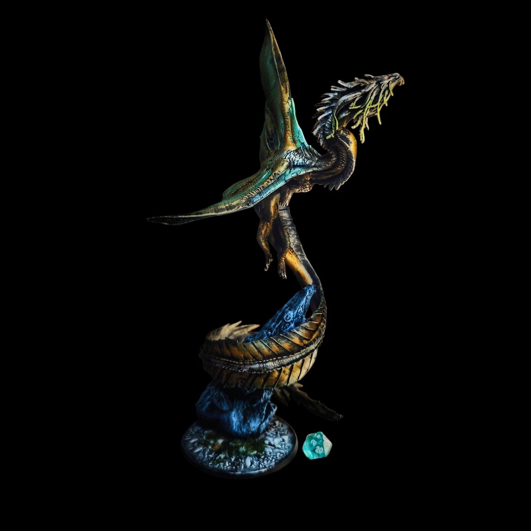 Pro-painted Gold Dragon Fly for Dungeons and Dragons | D&D | Pathfinder ...