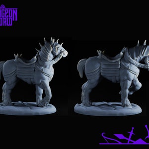 40mm War Horse | Familiar | Companion for Dungeons and Dragons | D&D | M3DM | RPG | DnD | Tabletop Games | Wargames | Resin Miniature