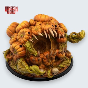 Gluttonous Pumpkin Monster Miniature for Dungeons and Dragons Tabletop RPG