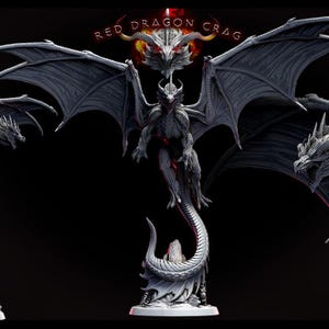 Adult Red Dragon Pose 2 • Red Dragons • by Mini Monster Mayhem | Dungeons and Dragons | D&D | Tabletop Games | Resin Miniature