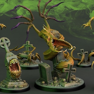 The Living Graveyard (9 Models) by Print Your Monsters | Dungeons and Dragons | DnD | Tabletop Games | Wargames | Resin Miniature