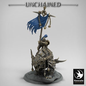 Araki Bannerman • Unchained •by Rescale Miniatures| Dungeons and Dragons | D&D | Tabletop Games | Wargames | Resin Miniature