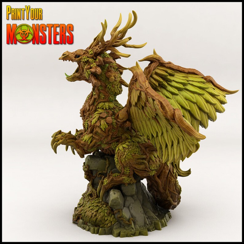 Forest Dragon by Print Your Monsters Dungeons and Dragons | Etsy