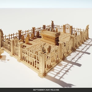 Graveyard | Cemetery | Dungeons and Dragons | D&D | Wargames | DnD | Tabletop Games | Scatter Terrain | Wonder Worlds