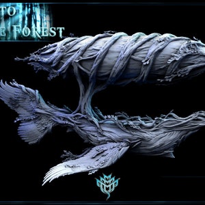 Drift Whale Dirigible • Journey Into the Forest • by Mini Monster Mayhem | Dungeons and Dragons | D&D | Tabletop Games | Resin Miniature