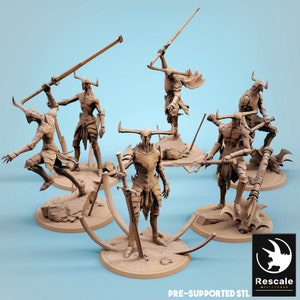 Pretorians (3 Poses) • Crater of Infernus • by Rescale Miniatures | Dungeons and Dragons | D&D | Tabletop Games | Resin Miniature
