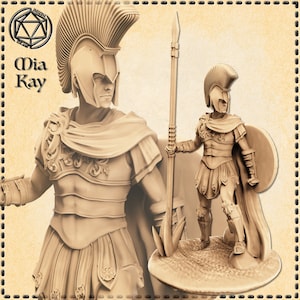 Commander • Greek Mythology • by M3DM | Dungeons and Dragons | D&D | RPG | DnD | Tabletop Games | Wargames | Resin Miniature