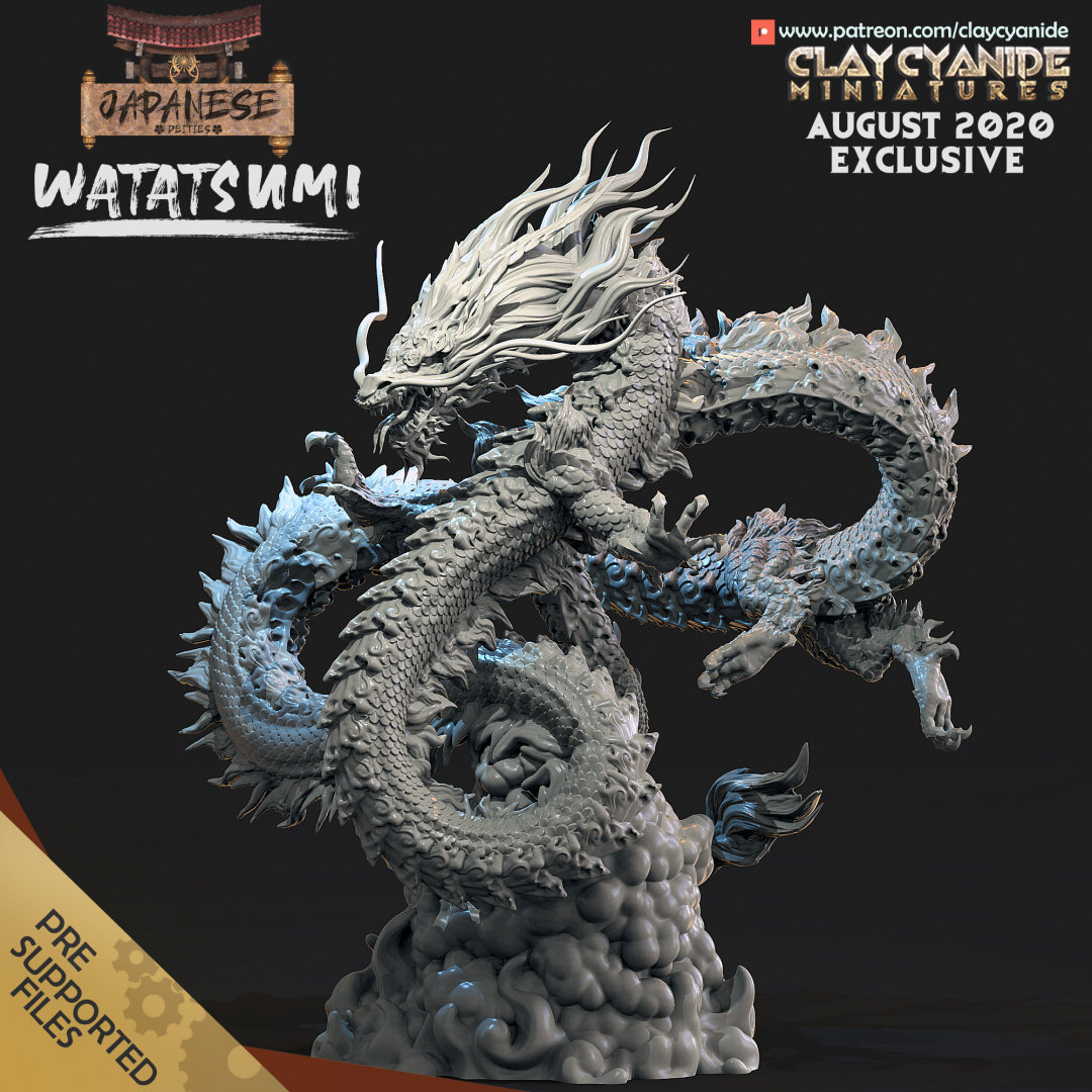 Watatsumi the Dragon God by Clay Cyanide | Dungeons and Dragons Watatsumi the Dragon God by Clay Cyanide | Dungeons and Dragons