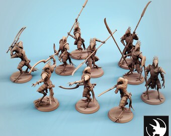 Kenku Soldier Birdfolk Miniature Set for Dungeons and Dragons Tabletop RPG
