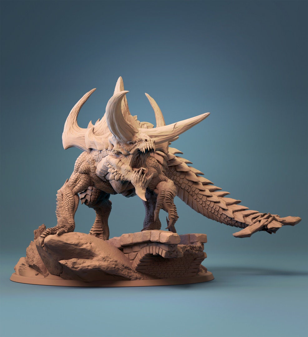 Tarrasque by Lord Of The Print Dungeons and Dragons D&D | Etsy