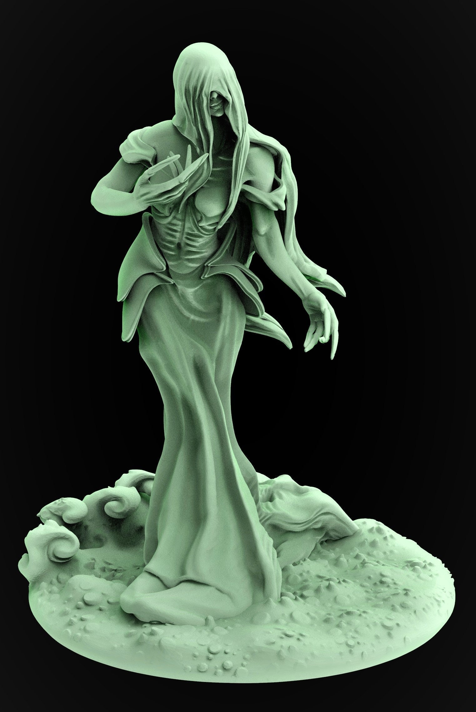 Noonwraith for Dungeons and Dragons | D&D | Pathfinder | DnD | Tabletop Games | Wargames | Resin Miniature | M3DM