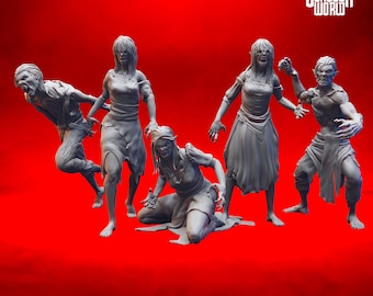 Vampire Spawns Mini Set Dungeons and Dragons Miniature for Tabletop RPGs