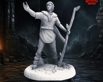 ハーフエルフ ドルイド ダンジョンズ＆ドラゴンズ テーブルトップ RPG 用ミニチュア