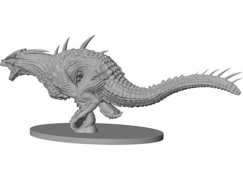 45mm Hunting Drake Ambush Drake for Dungeons and Dragons | Etsy