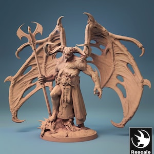 Orcus The Undead Prince by Rescale Miniatures | Dungeons and Dragons | D&D | Tabletop Games | Wargames | Resin Miniature