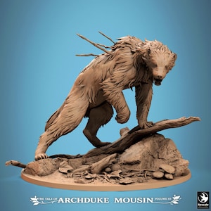 Wolverine (2 Poses) • The Tale of Archduke Mousin 3 • by Rescale Miniatures | Dungeons and Dragons | D&D | Tabletop Games | Resin Miniature