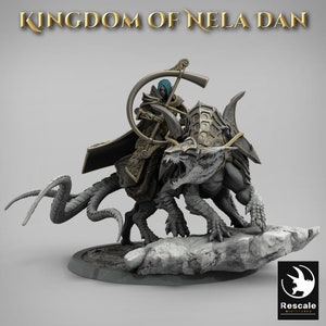 Siri Mounted Musician • Kingdom of Nela Dan • by Rescale Miniatures | Dungeons and Dragons | D&D | Tabletop Games | Wargames