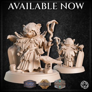 Necromancer Hamster by M3DM | Dungeons and Dragons | D&D | RPG | DnD | Tabletop Games | Wargames | Resin Miniature