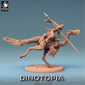Oviraptors (7 poses) • Dinotopia Pt 3 • par Rescale Miniatures | Donjons et dragons | D&D | Jeux de société | Jeux de guerre | Miniature en résine