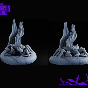 25 mm Crab | Familiar | Companheiro para Dungeons and Dragons | D&D | M3DM | RPG | DnD | Jogos de mesa | Jogos de guerra | Miniatura de resina