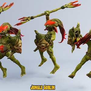 Jungle Goblin 3 • Goblin Tribe • by Print Your Monsters | Dungeons and Dragons | D&D | DnD | Tabletop Games | Wargames | Resin Miniature
