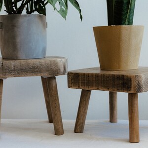 Wooden Plant Pot Stand Pair - Etsy