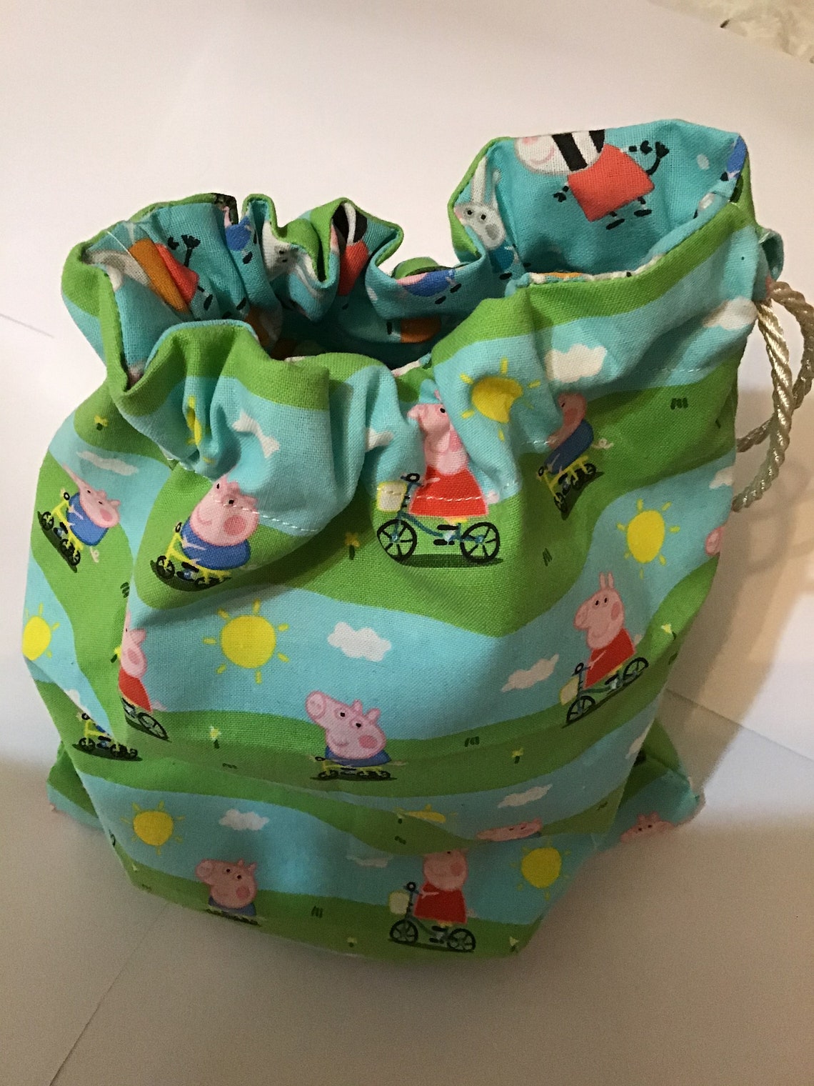 Peppa Pig Drawstring Bag Etsy