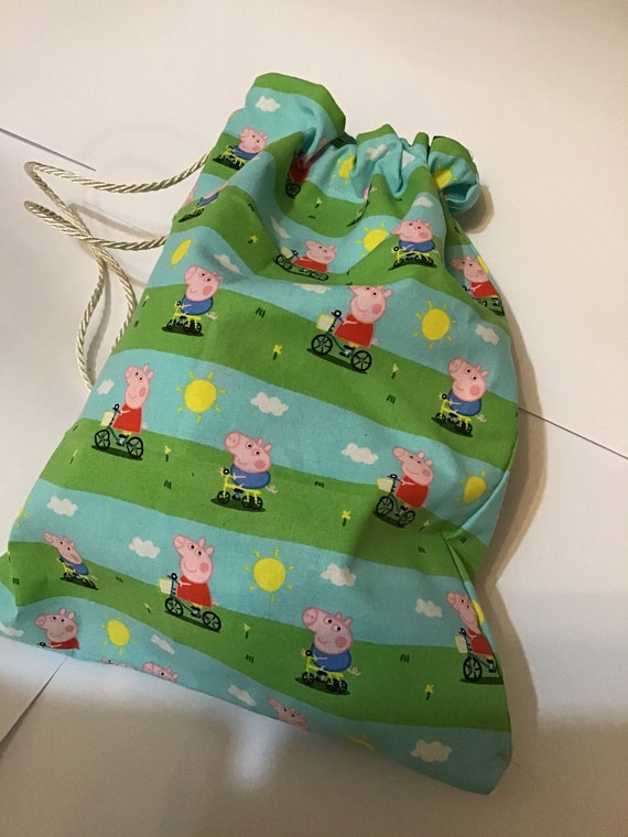 Peppa Pig Drawstring Bag Etsy