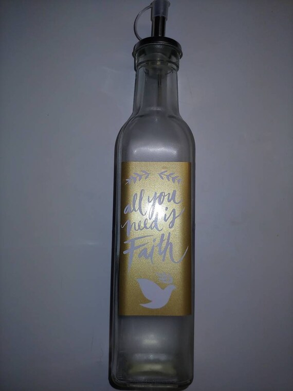All We Need Is Faith Decorative Soap Or Massage Oil Dispenser Etsy