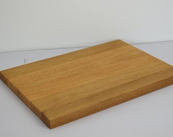 Wandregal Eiche, 40 x 28 x 2,6 cm, gerade Kante, natürlich geölt - Massivholz Wandboard Holz ohne sichtbare Halterung