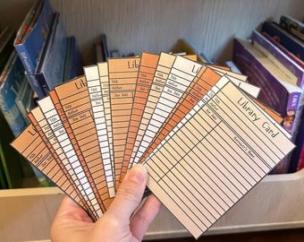 Pretend Play Library Cards, Printable Library Cards, Boho Library Cards, Digital Download Library Cards, Kids Play Library, Library Cards