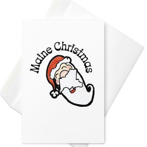 Maine Santa Claus Christmas Card – State Holiday Greeting