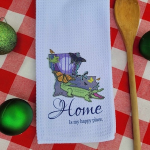 Paño de cocina Louisiana Home: estilo cajún de Nueva Orleans, hecho a mano