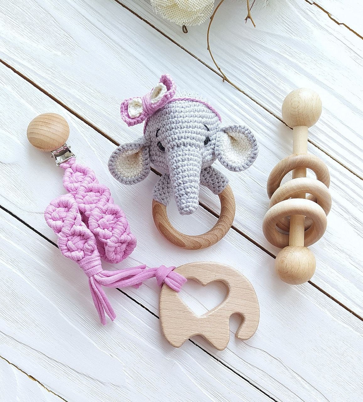 Elephant Baby Girl Gift, Baby Girl Gift Box, New Baby Girl Gift Basket ...