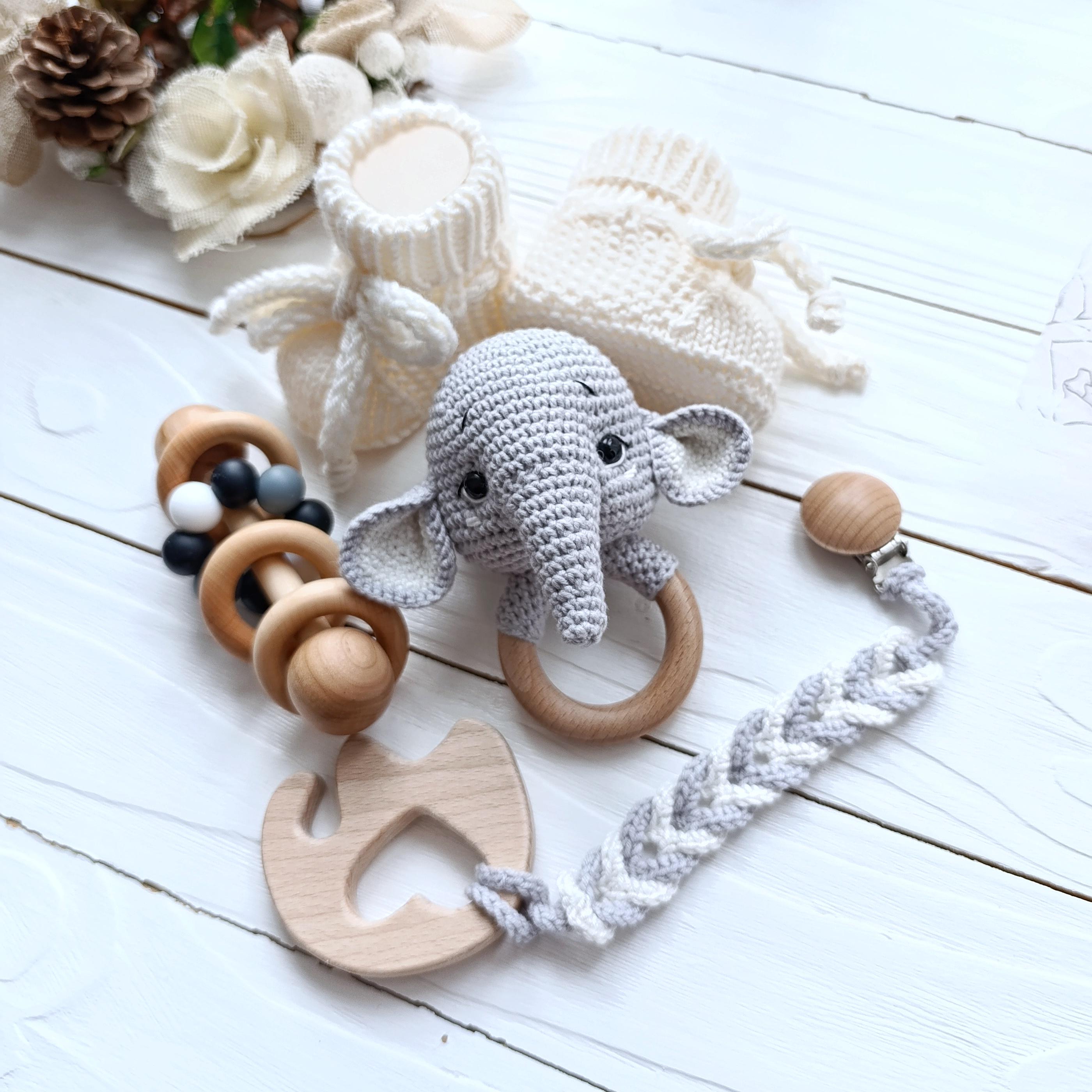 Elephant Baby Shower Gift Set for Expecting Perents Gender Neutral Baby ...