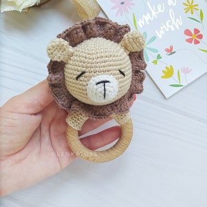 Lion Baby Boy Toy Gift Box, Newborn Gift Set Personalized, Beige Baby ...