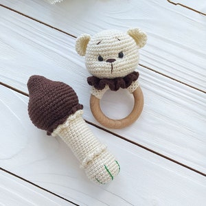 Bear Baby Gift Set Woodland Baby Shower Gift Basket for Newborn Gender ...