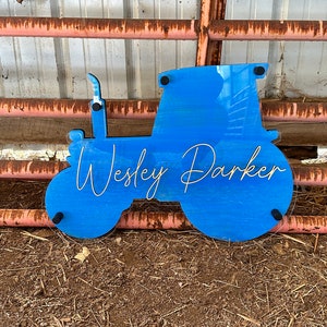 Tractor Name Sign
