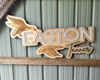Mallard Duck Name Offset sign