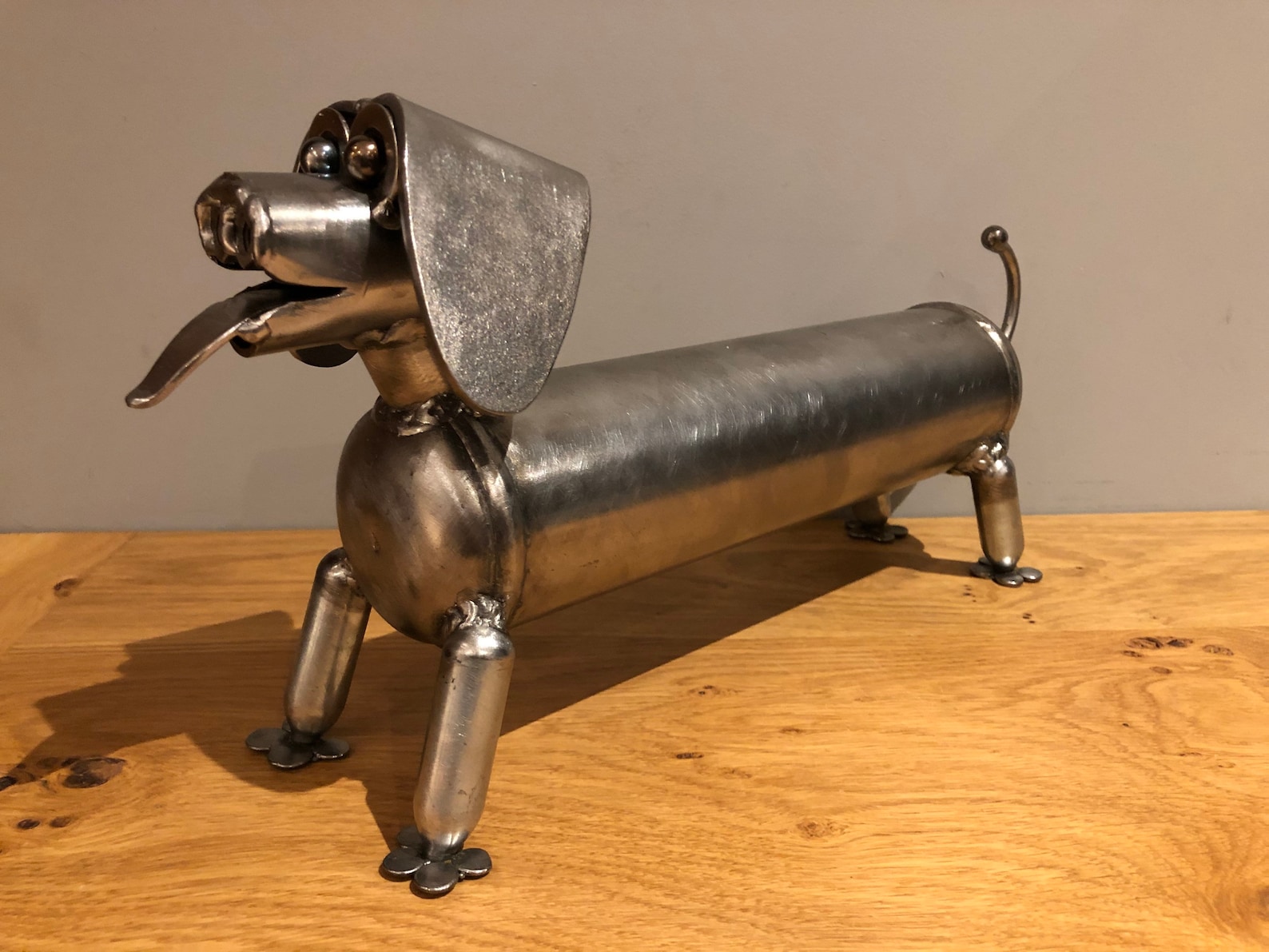 Dachshund Dog Sausage Dog Metal Sculpture Dog Lover Welded Etsy