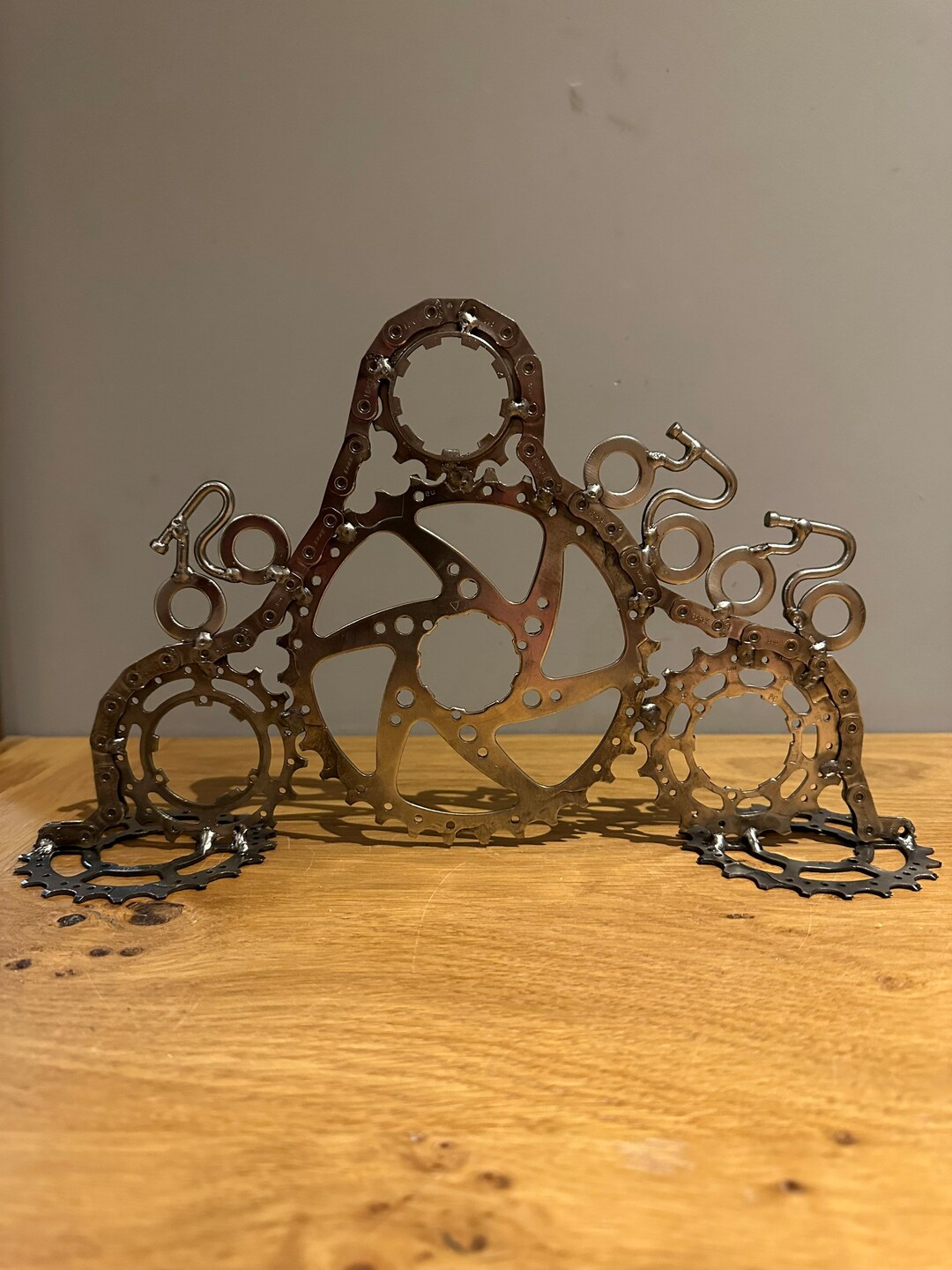 Cycle Objects Cycling Sculpture, Recycled Parts, Cycle Art Gift. the Alps. Cycling ...