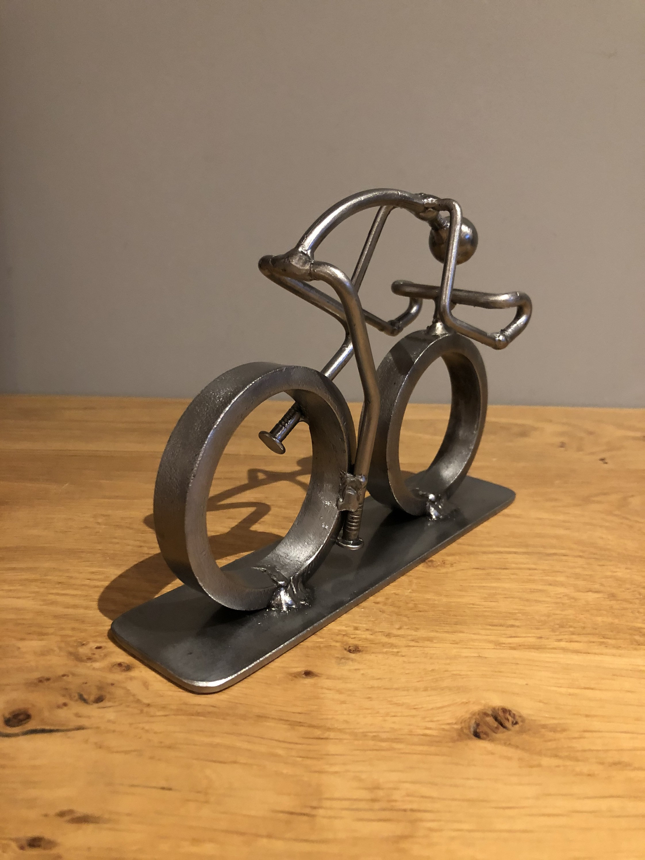 Cyclist Road Racer Bicycle Art Cycle Race Metal Sculpture | Etsy