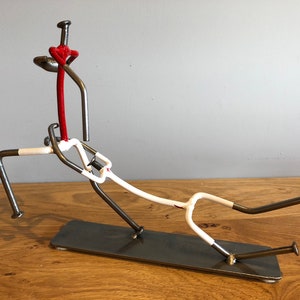 Rugby Tackle metal sculpture, welded Rugby art, Rugby player, Rugby gift, six nations