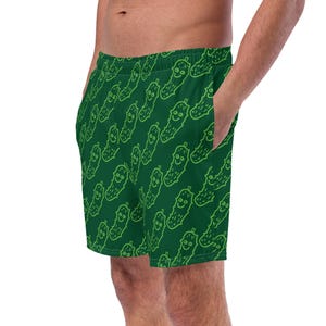 Pickle-zwembroek voor heren, Funny Guys-zwemshort, trendy strandkleding voor jongens, cadeau augurkliefhebber, cadeaushort vriend en echtgenoot
