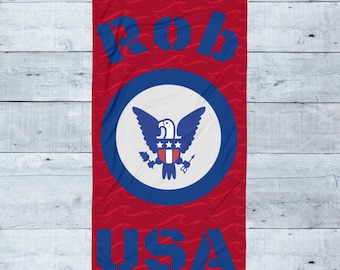 USA Military Eagle Beach Towel: Patriotic Gift