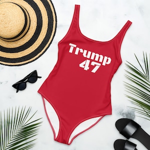 Traje de baño de una pieza para mujer, de Trump, 47.º presidente